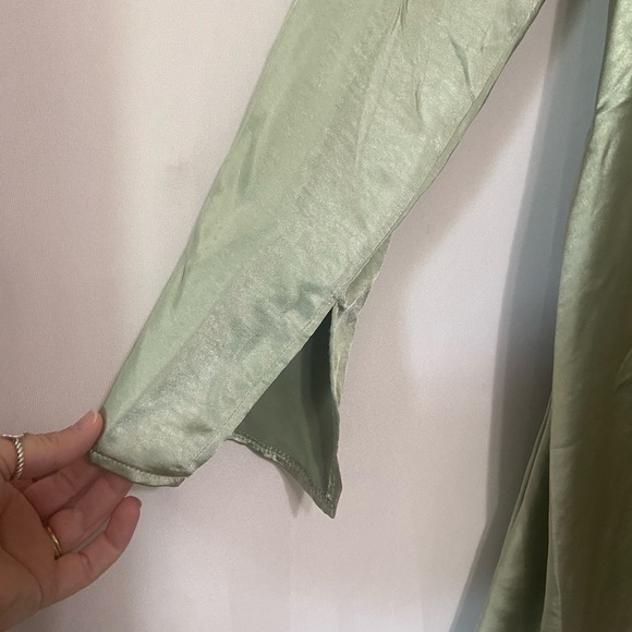 Princess Polly LIKE NEW size 10 star power silky long sleeve mini dress - Picture 6 of 6